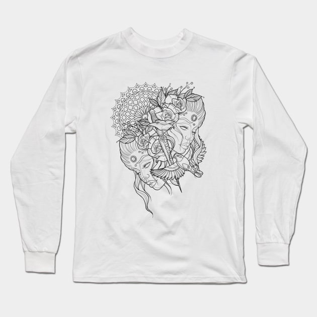 Double geisha Long Sleeve T-Shirt by Nienkestr